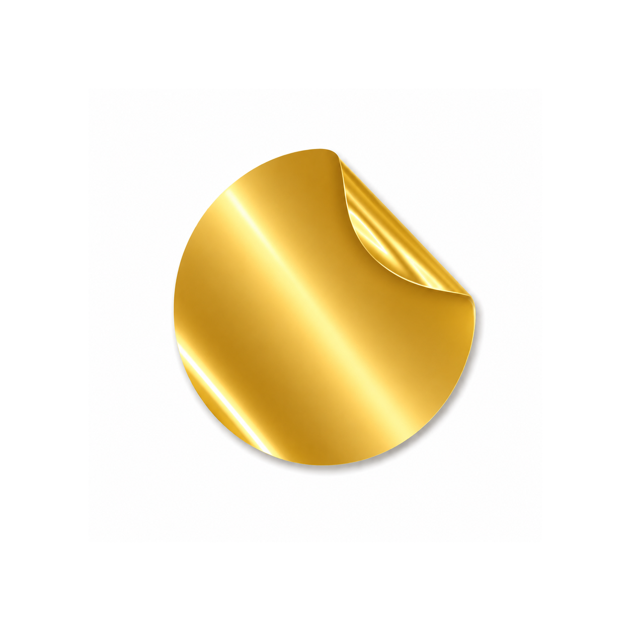 Adesivo no material Dourado